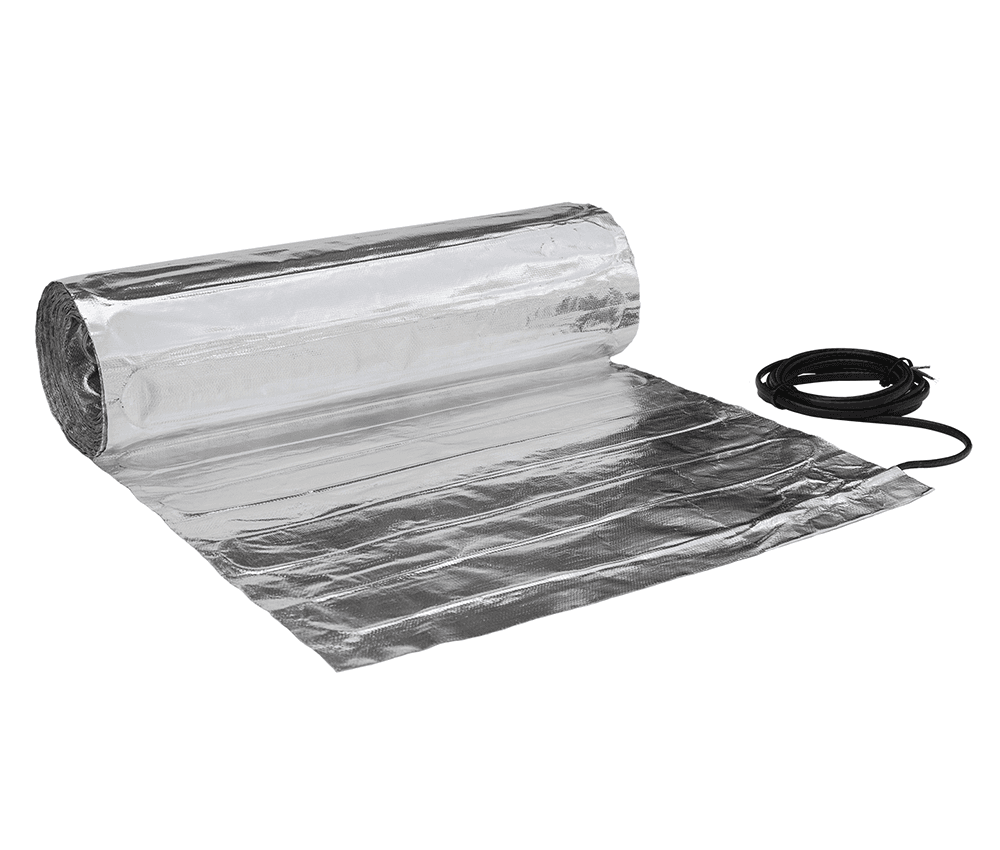 Mata grzejna WT 2010 AL aluminiowa, jednostronnie zasilana Mata grzejna WT 2010 AL aluminiowa, jednostronnie zasilana. Thermoval WT 2010 AL o mocy 150 W/m² to zaawansowana mata grzewcza zaprojektowana specjalnie do montażu pod panelami podłogowymi i podłogami drewnianymi. Dzięki swojej innowacyjnej konstrukcji zapewnia równomierne ogrzewanie oraz ochronę podłogi przed przegrzaniem.